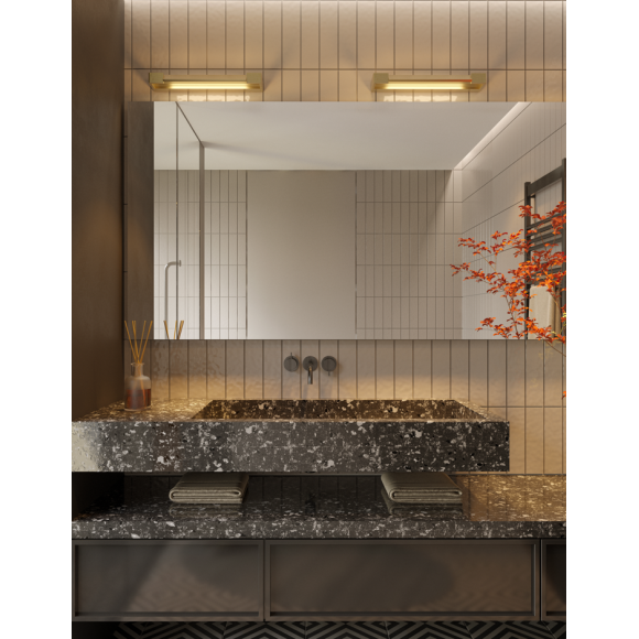 MAXLIGHT W0318 FLINK | Kinkiet | 12 W | IP44 | złoty