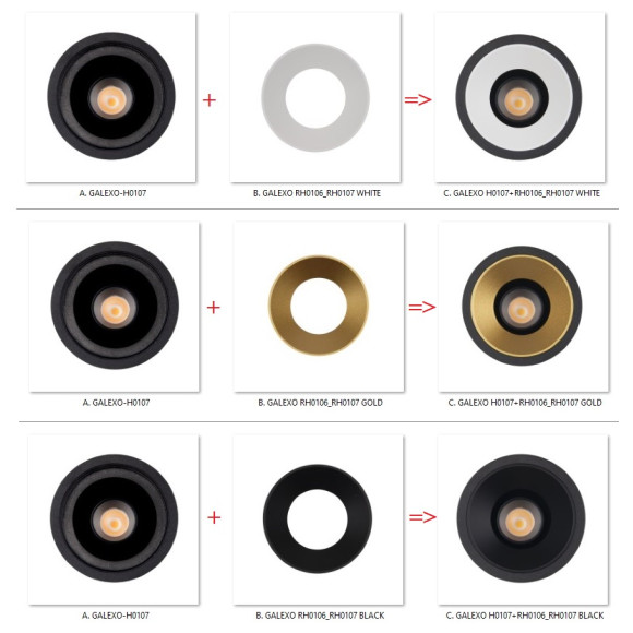 MAXLIGHT H0107 GALEXO LED 7W | Oprawa wpustowa | 7 W | IP20