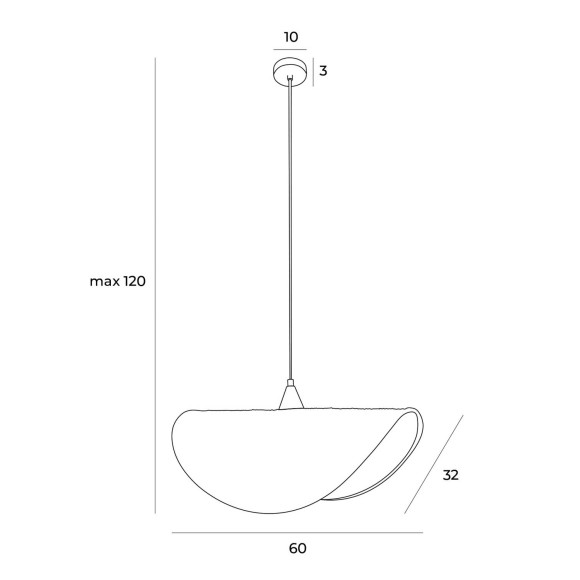 MAXLIGHT P0498 KOSHI I | Lampa wisząca | 6 | IP20 | czarny