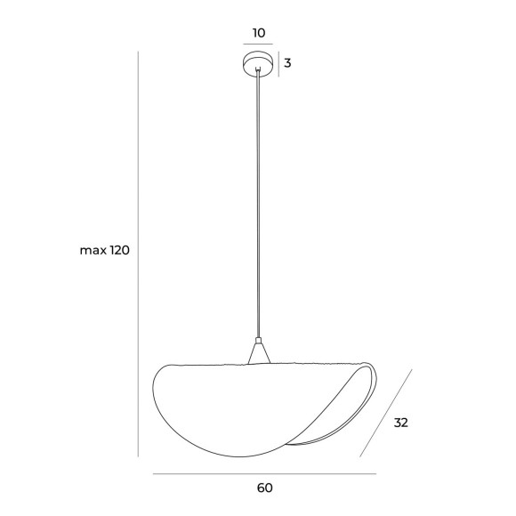 MAXLIGHT P0498 KOSHI I | Lampa wisząca | 6 | IP20 | czarny
