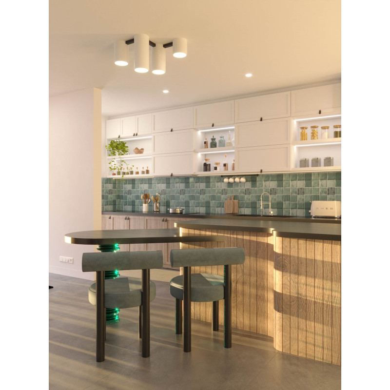 MAXLIGHT C0228 LAXER | Lampa sufitowa | 7 W | IP20 | biały