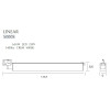 MAXLIGHT S0008 LAMPA DO SZYNOPRZEWODU LINEAR TRACK BLACK 36W