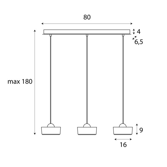 MAXLIGHT P0545 LAMPA WISZĄCA LIPARI III SQUARE