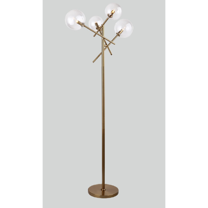MAXLIGHT F0042 LOLLIPOP | Lampa podłogowa | 4 | IP20 | mosiądz