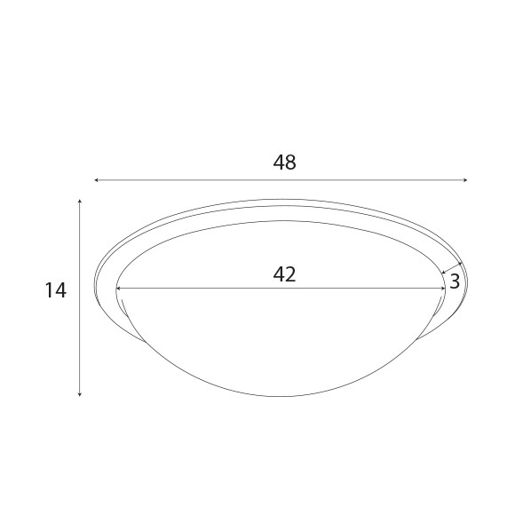 MAXLIGHT C0238 LOTTO 48CM | Plafon | 5 | IP20 | biały+czarny