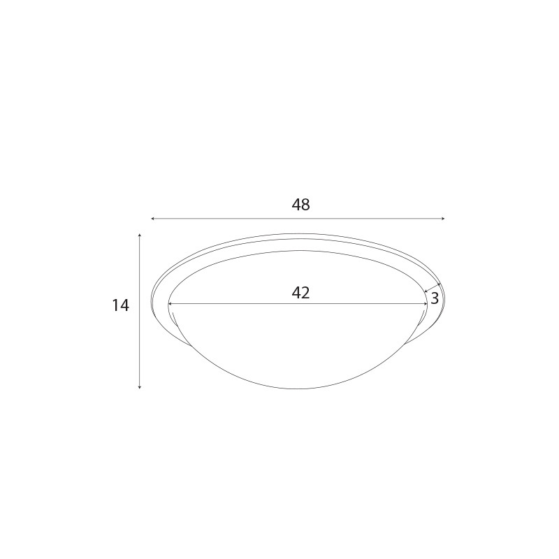 MAXLIGHT C0238 PLAFON LOTTO 48CM | LED ZINTEGROWANY | 50.0 W