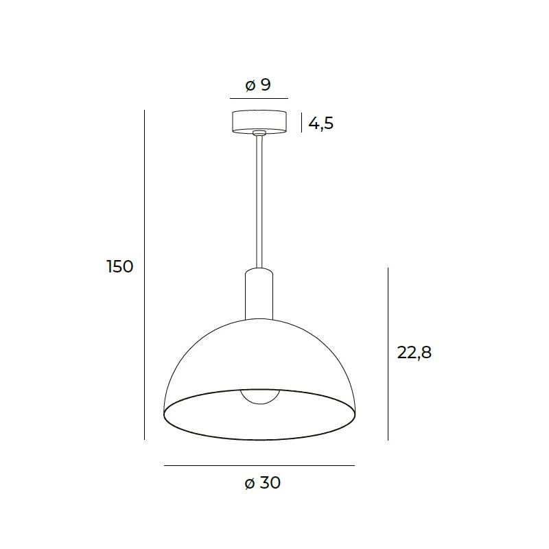MAXLIGHT P0473 LUISANT | Lampa wisząca | 35 W | IP20 | czarny
