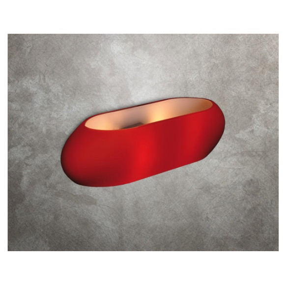 MAXLIGHT 8001R MANANA CZERWONY 1x100W | Kinkiet | 10 | IP20