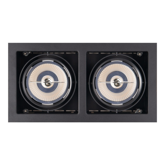 MAXLIGHT H0049 MATRIX II CZARNA | Oprawa wpustowa | 5 | IP20