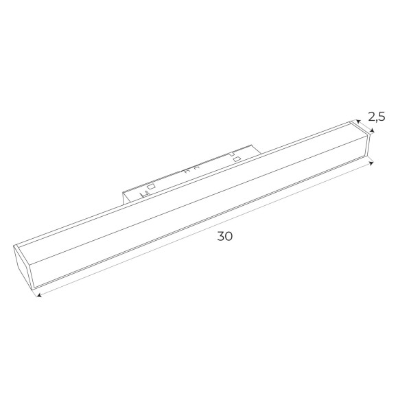MAXLIGHT M0001N LAMPA MAGNETYCZNA LINIOWA SYSTEM ON/OFF 9,4W MAXLIGHT M0001N LAMPA MAGNETYCZNA LINIOWA SYSTEM ON/OFF 9,4W