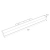 MAXLIGHT M0001N 4000k!! LAMPA MAGNETYCZNA LINIOWA SYSTEM ON/