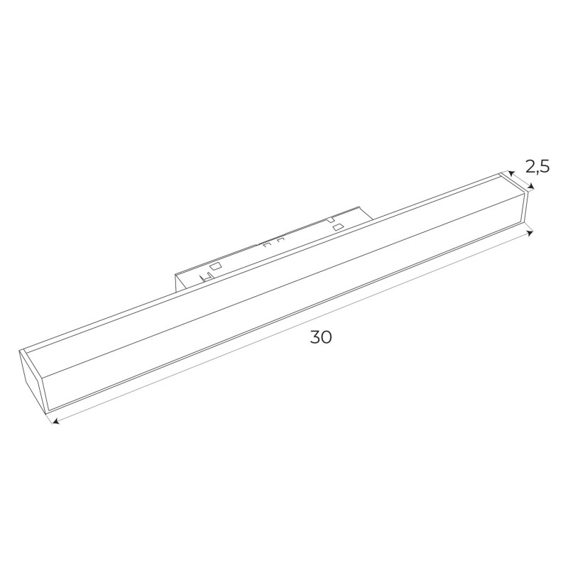 MAXLIGHT M0001N 4000k!! LAMPA MAGNETYCZNA LINIOWA SYSTEM ON/
