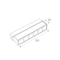 MAXLIGHT M0003D LAMPA MAGNETYCZNA LINIOWA SYSTEM DALI 5,5W 4