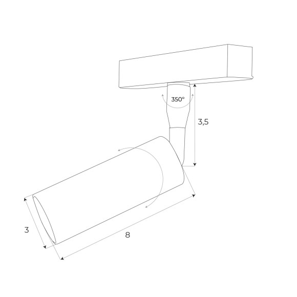 MAXLIGHT M0008D REFLEKTOR MAGNETYCZNY SYSTEM DALI 4,7W 403LM MAXLIGHT M0008D REFLEKTOR MAGNETYCZNY SYSTEM DALI 4,7W 403LM