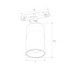 MAXLIGHT M0010D REFLEKTOR MAGNETYCZNY SYSTEM DALI 18W 1411LM