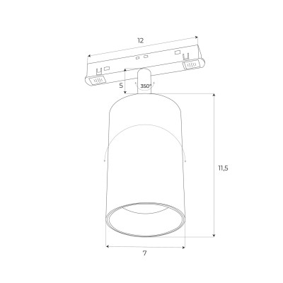 MAXLIGHT M0010D REFLEKTOR MAGNETYCZNY SYSTEM DALI 18W 1411LM