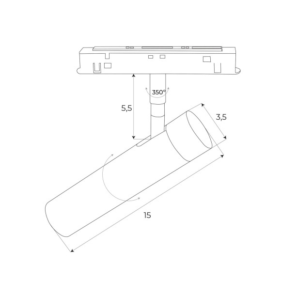 MAXLIGHT M0011D REFLEKTOR MAGNETYCZNY SYSTEM DALI 7,9W 546LM MAXLIGHT M0011D REFLEKTOR MAGNETYCZNY SYSTEM DALI 7,9W 546LM