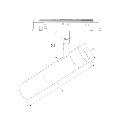 MAXLIGHT M0011Z REFLEKTOR MAGNETYCZNY SYSTEM ZIGBEE  7,9W 54