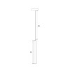 MAXLIGHT M0012D LAMPA WISZĄCA MAGNETYCZNA SYSTEM DALI 3,8W 3