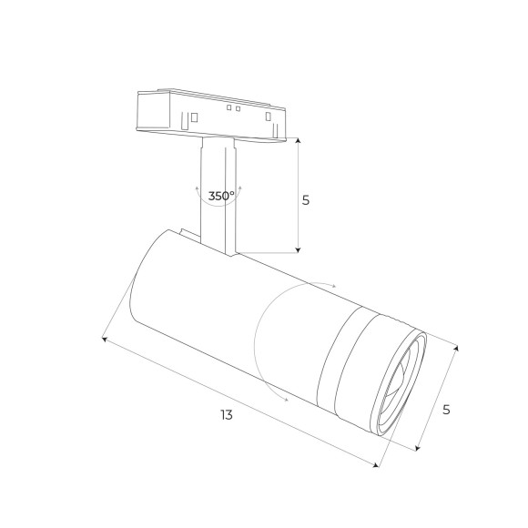 MAXLIGHT M0013D REFLEKTOR MAGNETYCZNY SYSTEM DALI 13W 783LM MAXLIGHT M0013D REFLEKTOR MAGNETYCZNY SYSTEM DALI 13W 783LM