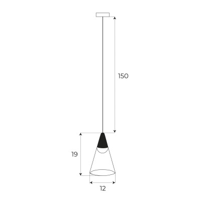 MAXLIGHT M0015D LAMPA WISZĄCA MAGNETYCZNA SYSTEM DALI 6W 363