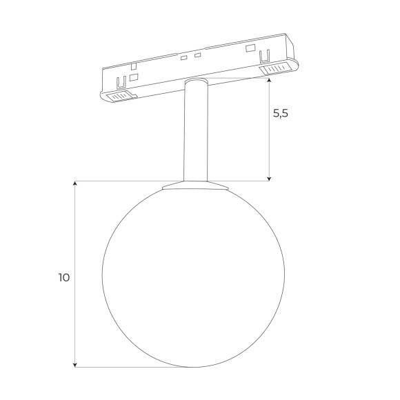 MAXLIGHT M0016N LAMPA MAGNETYCZNA SYSTEM ON/OFF 5,4W 334LM MAXLIGHT M0016N LAMPA MAGNETYCZNA SYSTEM ON/OFF 5,4W 334LM