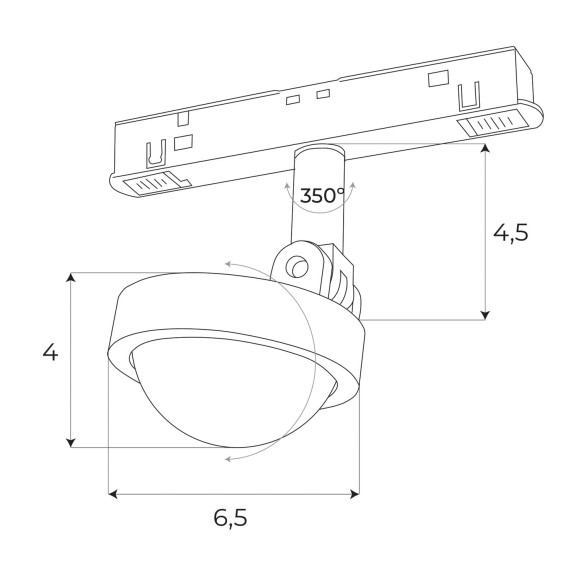 MAXLIGHT M0018D MAGNETYCZNY | Reflektor | 8 W | IP20