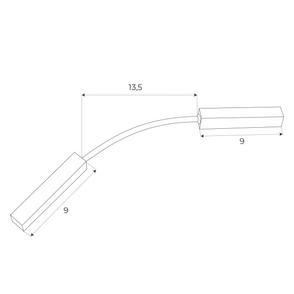 MaxLight | MAX MA0003 | kątownik | czarny | IP20