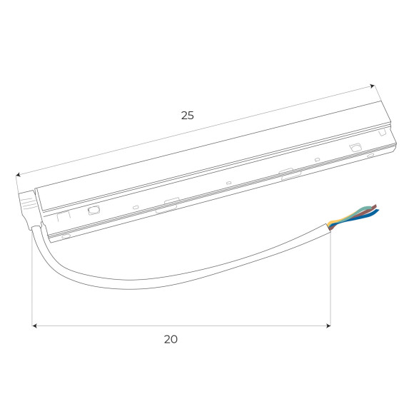 MAXLIGHT MA0006 Zasilacz wewnętrzny DALI 100W do szyn magnet MAXLIGHT MA0006 Zasilacz wewnętrzny DALI 100W do szyn magnet