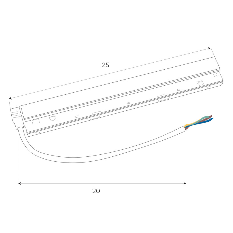 MAXLIGHT MA0006 Zasilacz wewnętrzny DALI 100W do szyn magnet