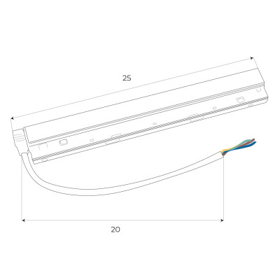MAXLIGHT MA0006 Zasilacz wewnętrzny DALI 100W do szyn magnet