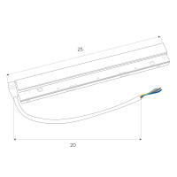 MAXLIGHT MA0006 Zasilacz wewnętrzny DALI 100W do szyn magnet