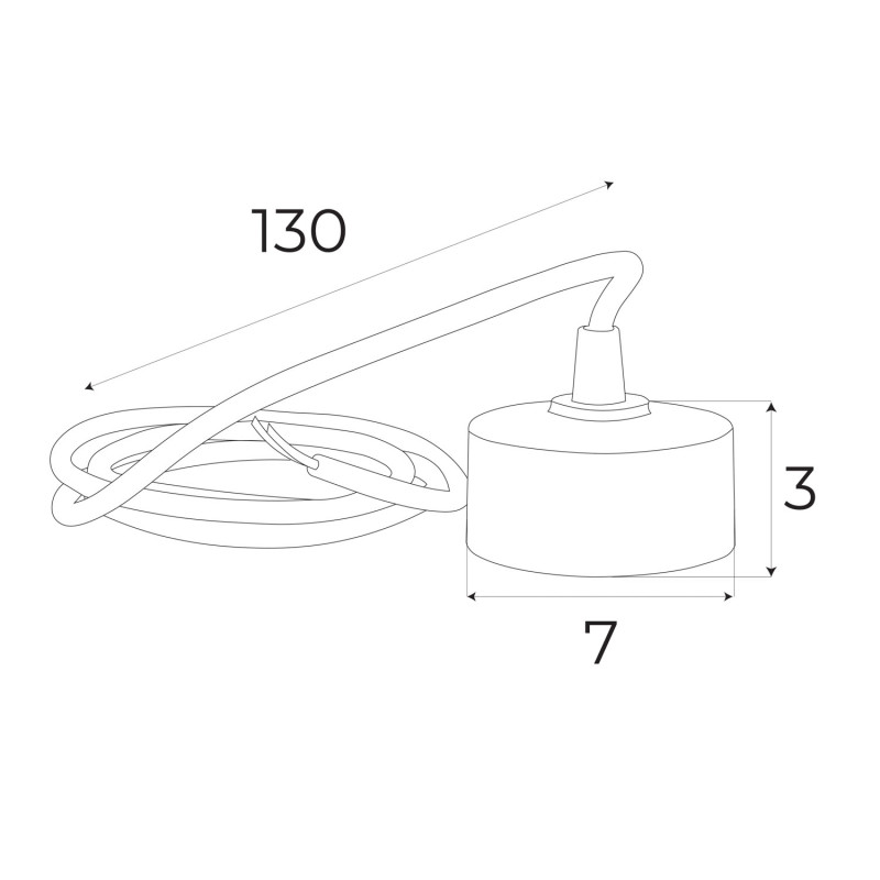 MAXLIGHT MA0010 Podsufitka - adaptor do zewnętrznego przyłąc