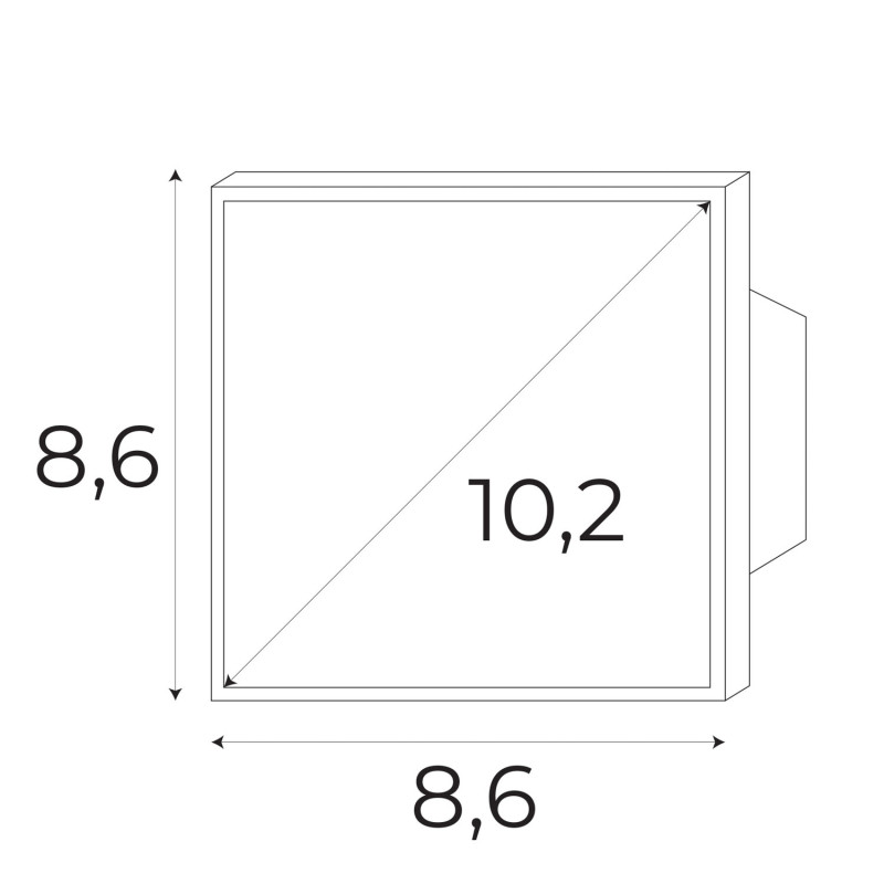 MaxLight | MAX MA0015 | panel kontrolny | szyna | czarny