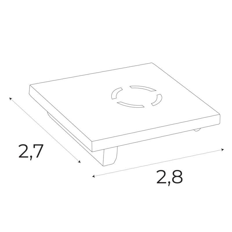 MaxLight | MAX MA0017 | zaślepka | szyna | czarny
