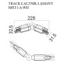 MAXLIGHT MHT1-A-WH TRACK ŁĄCZNIK ŁAMANY biały | IP20