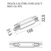MAXLIGHT MHT1-IL-WH TRACK ŁĄCZNIK PROSTY ZASILAJĄCY BIAŁY