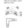 MAXLIGHT MHT1-L/L-WH TRACK ŁĄCZNIK L" lewy biały" | 0.0 W