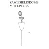 MAXLIGHT MHT1-P15-BK TRACK ZAWIESIE LINKOWE 1,5m czarne z re