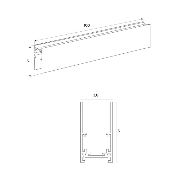 MAXLIGHT NT0011 Szynoprzewód MICRO11 czarny wpuszczany sprę MAXLIGHT NT0011 Szynoprzewód MICRO11 czarny wpuszczany sprę