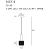 MAXLIGHT P0438 MESH I | Lampa wisząca | 5 W | IP20
