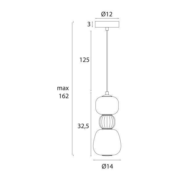 MAXLIGHT P0627 LAMPA WISZACA MODERN 13W, OPAL + LIGHT GREY MAXLIGHT P0627 LAMPA WISZACA MODERN 13W, OPAL + LIGHT GREY