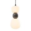 MAXLIGHT P0629 LAMPA WISZACA MODERN 13W, OPAL + DARK GREY