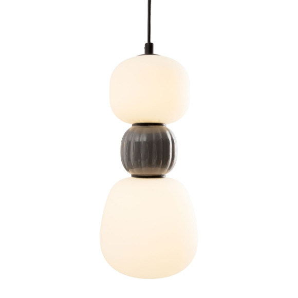 MAXLIGHT P0629 LAMPA WISZACA MODERN 13W, OPAL + DARK GREY
