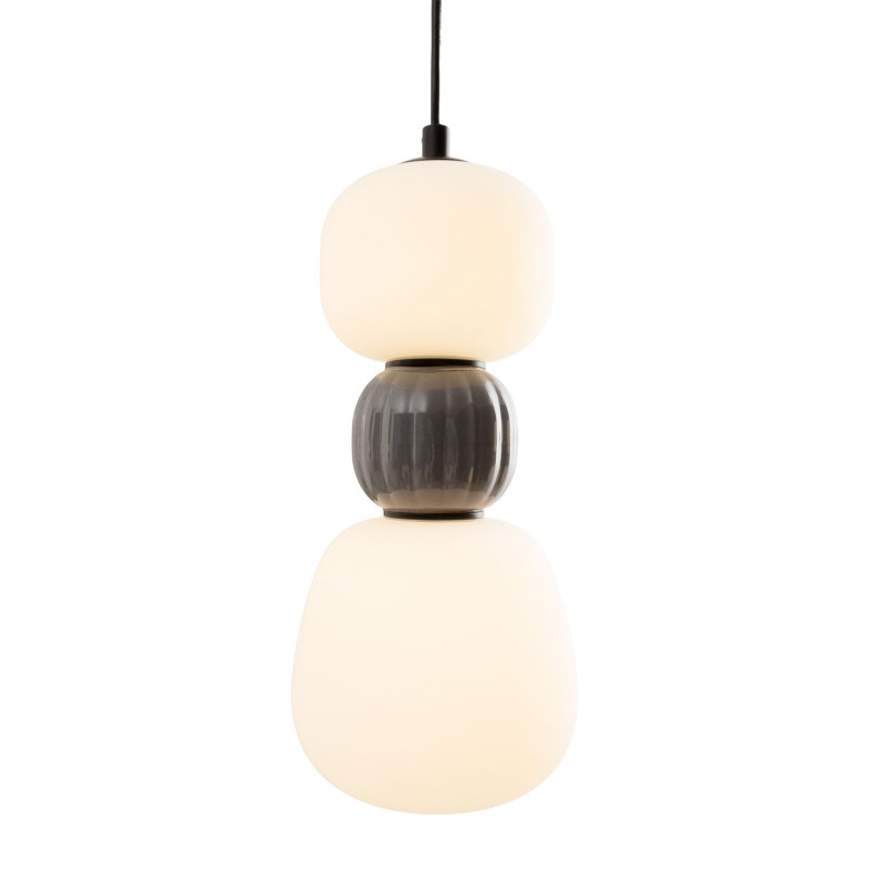 MAXLIGHT P0629 LAMPA WISZACA MODERN 13W, OPAL + DARK GREY