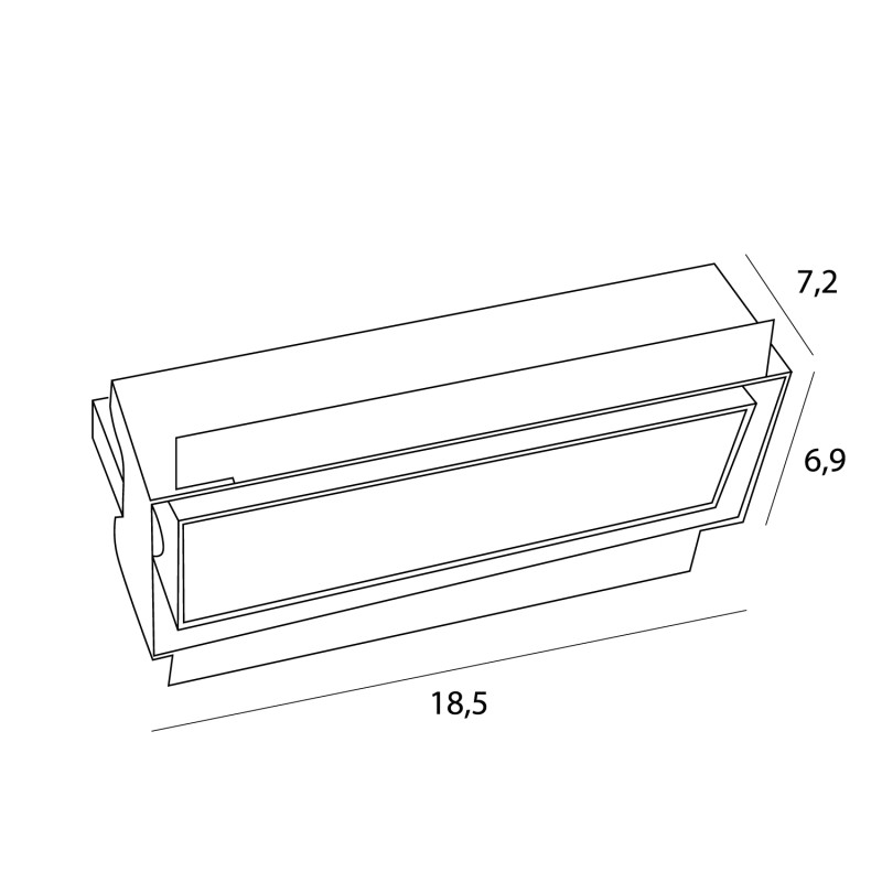MAXLIGHT MAXLIGHT H180.08 OP | Oprawa wpustowa | IP20
