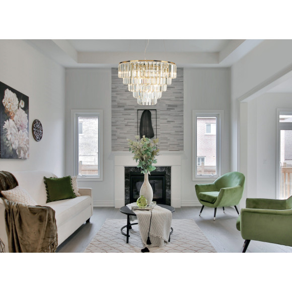 MAXLIGHT P0424 MONACO | Lampa wisząca | IP20 | Złoty