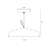 MAXLIGHT P0465 LAMPA WISZĄCA NORD | LED ZINTEGROWANY | 0.0 W