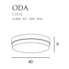 MAXLIGHT C0194 ODA CZARNA | Lampa sufitowa | 4 | IP44 | Czarny