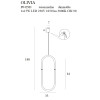 MAXLIGHT P0429D LAMPA WISZĄCA OLIVIA I | LED ZINTEGROWANY